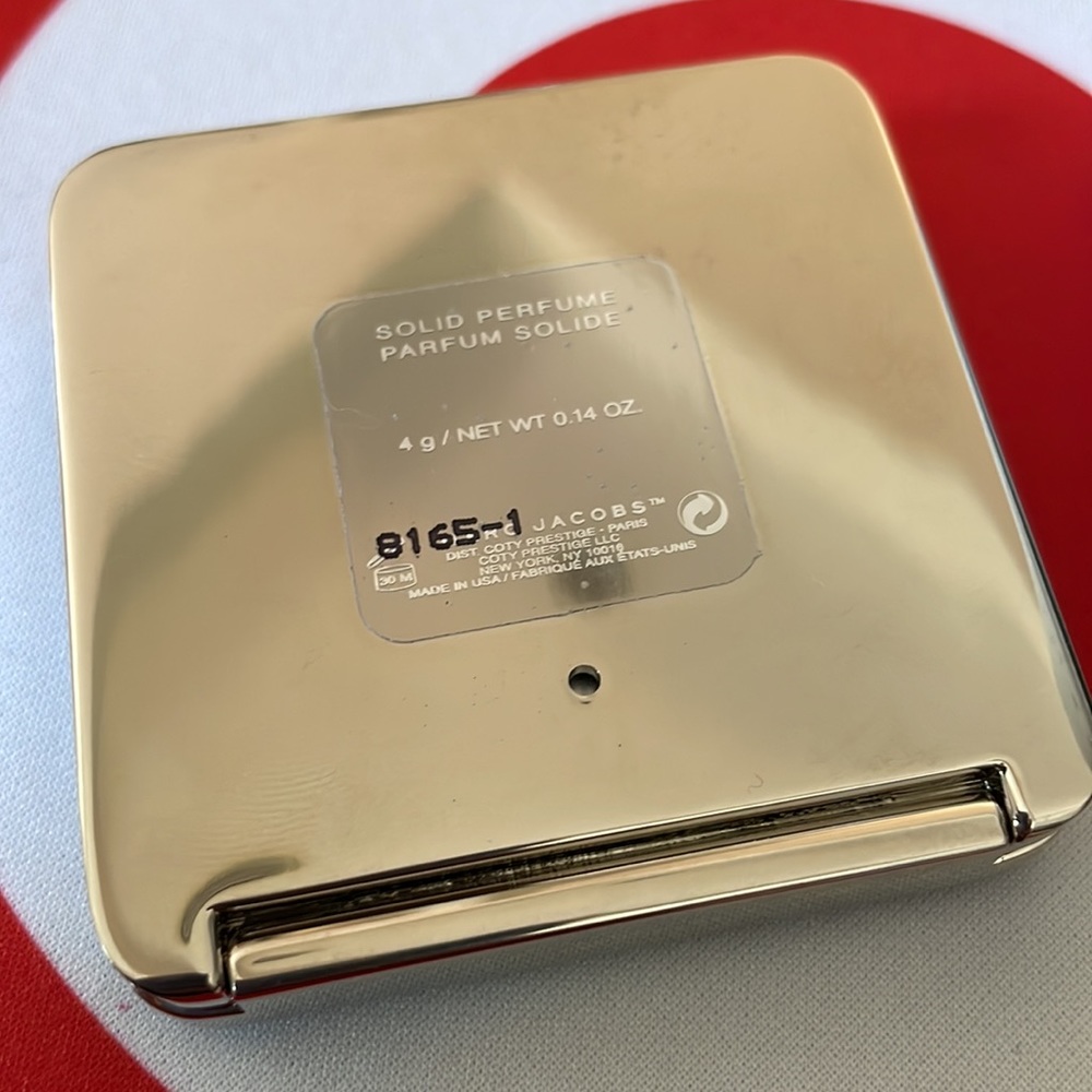 Marc Jacobs Solid Perfume Compact Mirror Black Le… - image 4